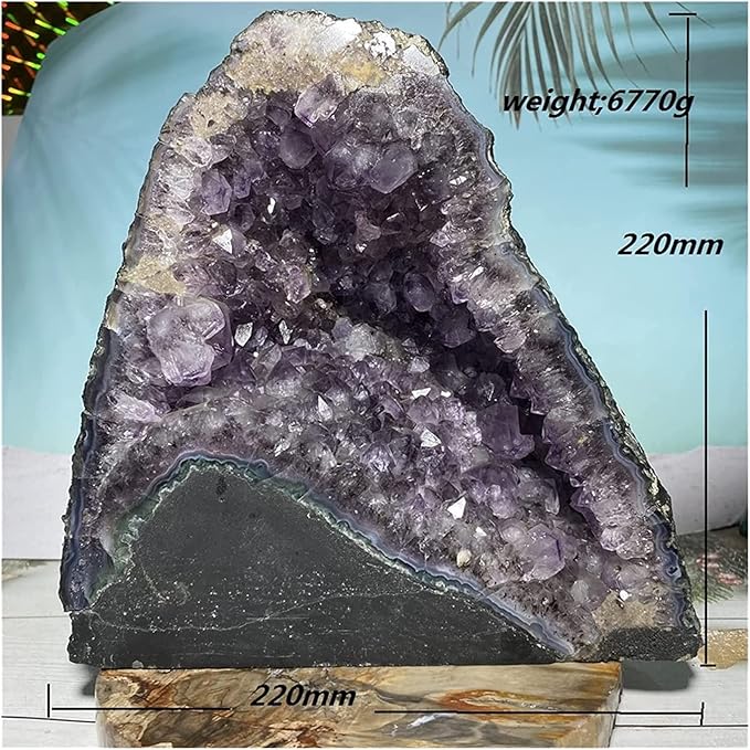 Amethyst Rough Stone 6770g Big Amethyst Natural Stone Geode Healing Raw Reiki Gem Minerals Feng Shui Spiritual Ornaments for Home Decoration Room - Image 7